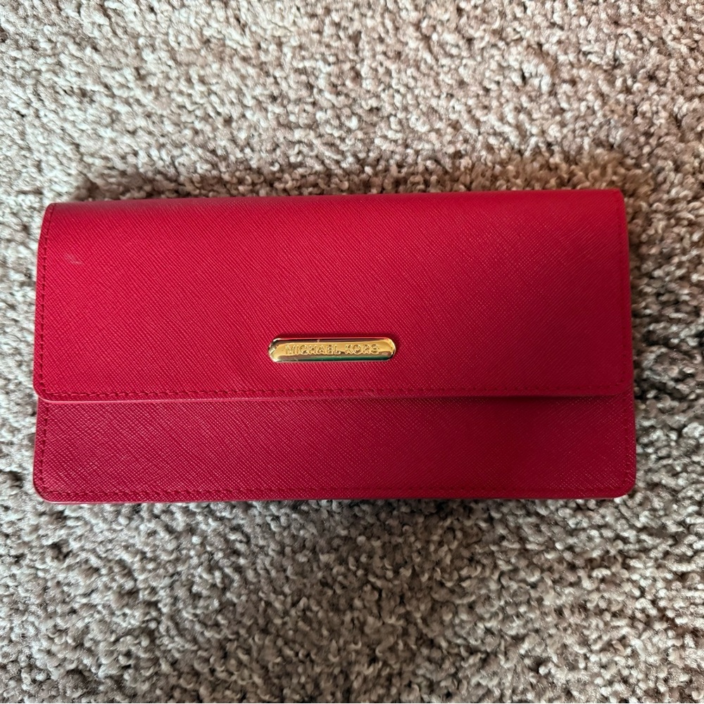 Michael Kors Scarlet Red Wallet